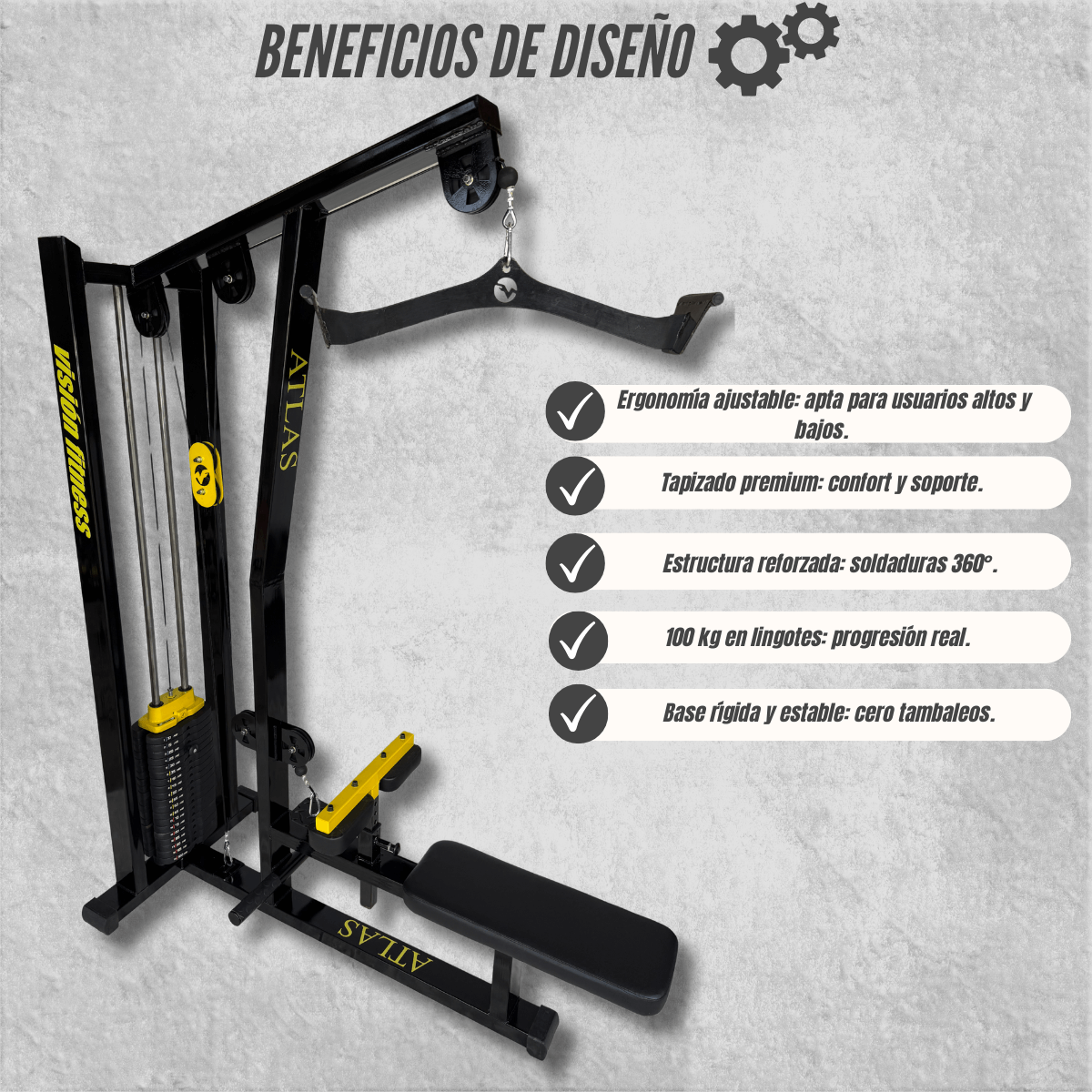 Polea Dual Alta y Baja 100 kg